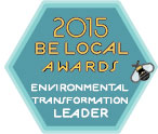 Be Local Awards Environmental Transformation Leader 2015